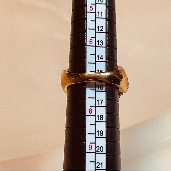 🎁Gorgeous GP 925 Sterling Silver Hatch & Line Ring w/Marquis & Round Cut Zircon - Picture 9 of 16